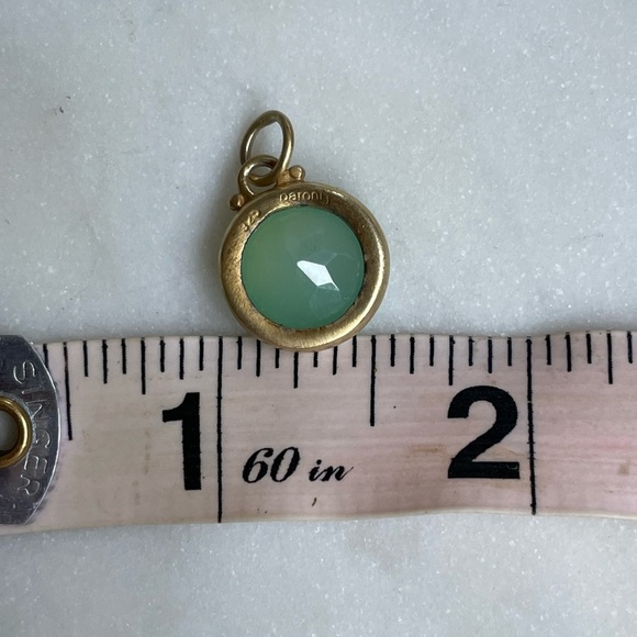 Baroni | Green Chalcedony Charm - Picture 6 of 6